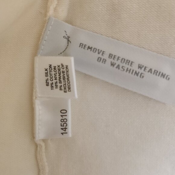 Ann Taylor Butter Yellow Coquette Bow Silk Cardigan Sweater Small Petite - Picture 7 of 7